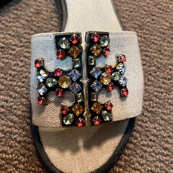 Tory Burch Ines Embellished Slides - Picture 3 of 12